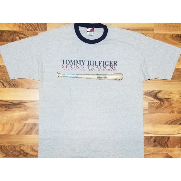 tommy hilfiger baseball t shirt
